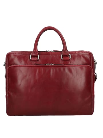 Leonhard Heyden Cambridge Aktentasche Leder 40 cm in rot