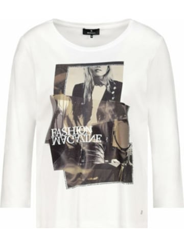monari Rundkragen Langarmshirt für Damen in uni