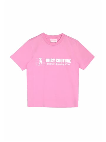 Juicy Couture Juicy Couture THE RUNNER GIRLFRIEND T-SHIRT in begonia pink