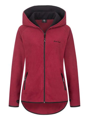 Rock Creek Fleecejacke in Weinrot