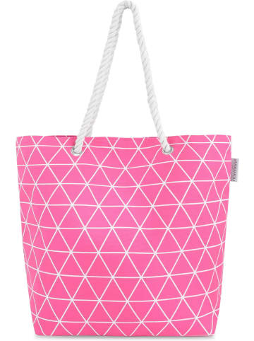 normani Bequeme Sommer-Umhängetasche, Strandtasche in Koko Pink