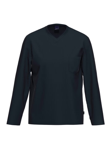 Ammann Schlafanzug Oberteil Mix & Match Cotton in Dunkelblau