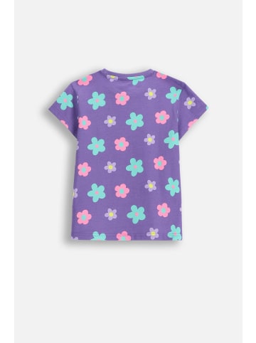 MOKIDA Baumwoll-T-Shirt mit kurzen Ärmeln in violett