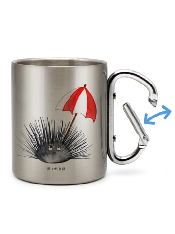 Mr. & Mrs. Panda Metallbecher Seeigel ohne Spruch in Silber