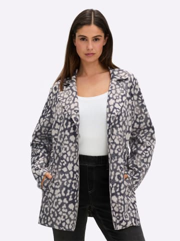 sheego Jacke in schwarz-bedruckt