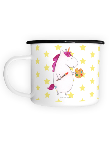 Mr. & Mrs. Panda Teetasse Einhorn Künstler ohne Spruch in Weiß