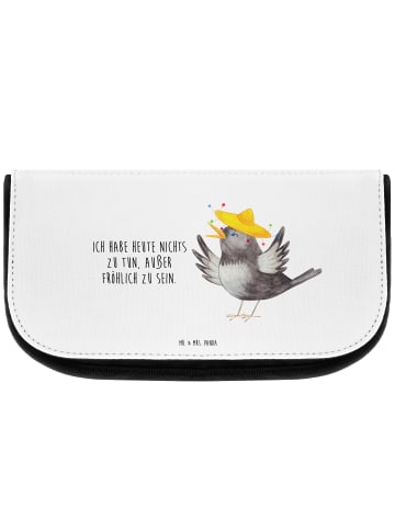 Mr. & Mrs. Panda reise kosmetiktasche Rabe Sombrero mit Spruch in Weiß
