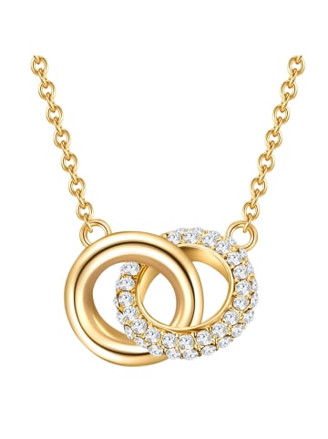 Lulu & Jane Halskette Metall-Legierung verziert mit Kristallen von Swarovski® in gelbgold
