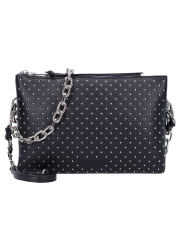 Seidenfelt Jomala Schultertasche 28 cm in black with tiny rivets