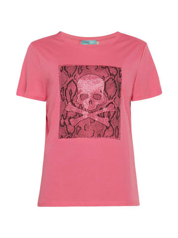 TOOCHE T-Shirt "Totenkopf" in pink