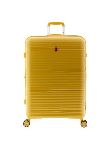 Gladiator 0800 4 Rollen Trolley 76 cm mit Dehnfalte in yellow