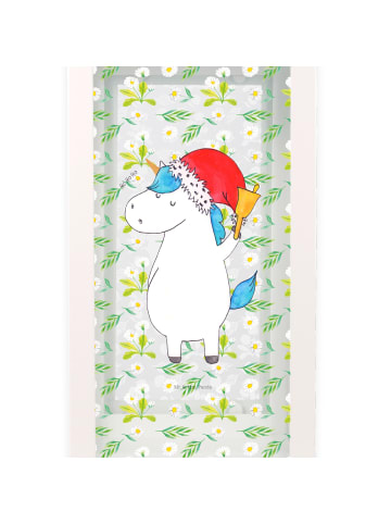 Mr. & Mrs. Panda Windlicht Einhorn Weihnachtsmann ohne Spruch in Transparent