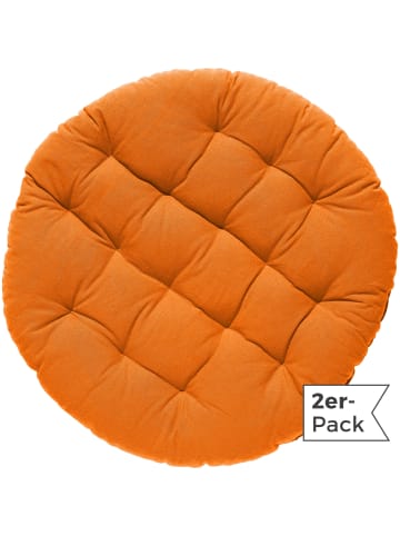REDBEST Stuhlkissen rund 2er-Pack in orange