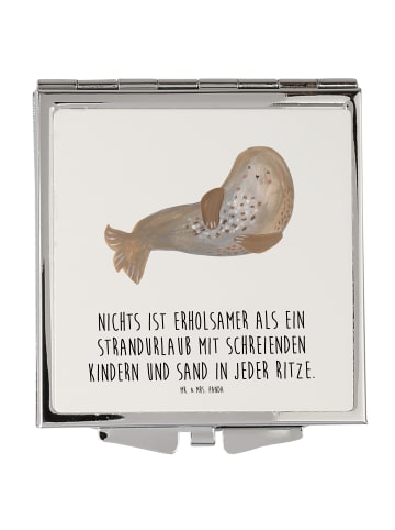 Mr. & Mrs. Panda Klappspiegel Sommerchaos mit Spruch in Weiß