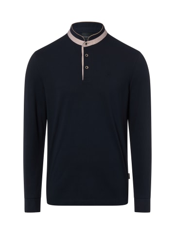 Bugatti Langarmshirt in marine