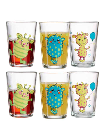 Ritzenhoff & Breker 6er Set Kindergläser Monsterchen 205 ml in bunt