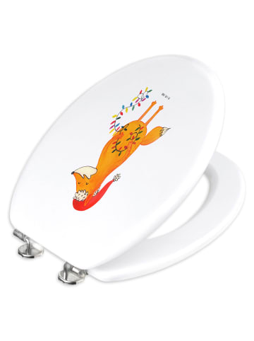 Mr. & Mrs. Panda WC Brille Fuchs Weihnachten ohne Spruch in Weiß