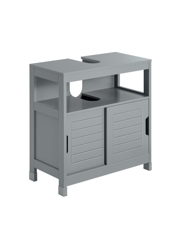 SoBuy Unterschrank in Mattgrau - (W) 38 x (H) 60 x (L) 70.5 cm