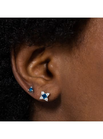 Luxenter Piercing aus 925er Sterlingsilber und Zirkonia mit Rhodiumbeschichtung
