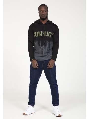 PLUS EIGHTEEN Herren Kapuzenpullover in Schwarz