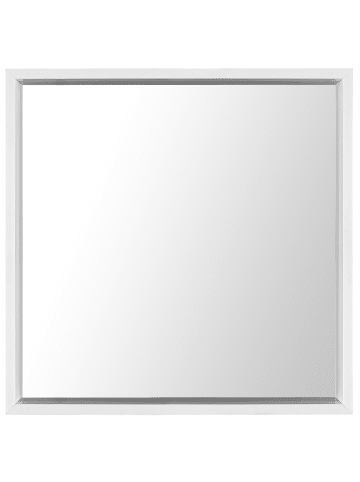 Beliani Wandspiegel BRIGNOLES in Weiß - (W) 50 x (H) 50 x (L) 4 cm