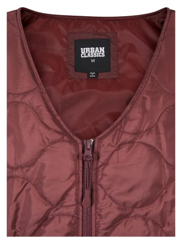 Urban Classics Urban Classics Herren Zipped Gilet in cherry