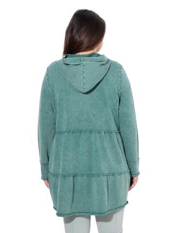 Ulla Popken Sweatjacke in grün