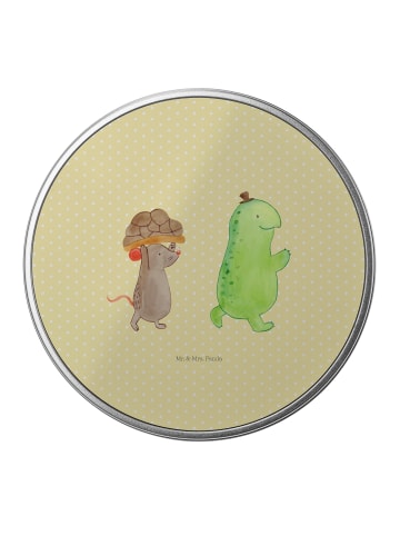 Mr. & Mrs. Panda Blechdose Schildkröte Maus ohne Spruch in Gelb Pastell