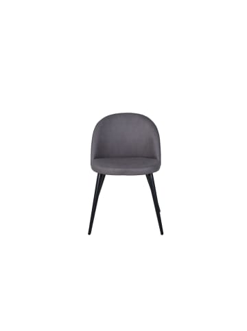 ebuy24 Esszimmerstuhl Velvet Grau 2er Set