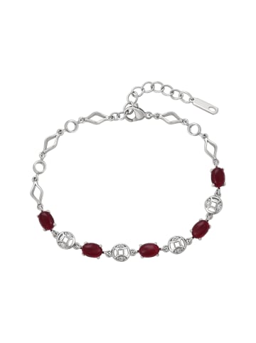 gaya Women Bracelet in Silver Red