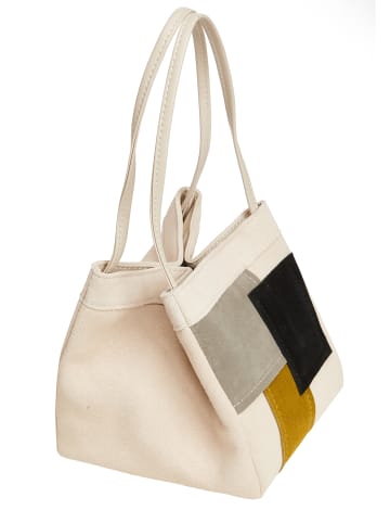 Usha Damen Handtasche in Beige Melange