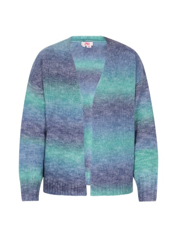 myMo Damen Cardigan in Blau Mehrfarbig