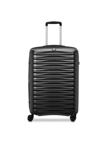 Roncato Wave 4 Rollen Trolley 65 cm mit Dehnfalte in nero