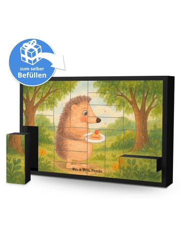 Mr. & Mrs. Panda Adventskalender Igel Kuchenstück Design ohne Sp... in Weiß