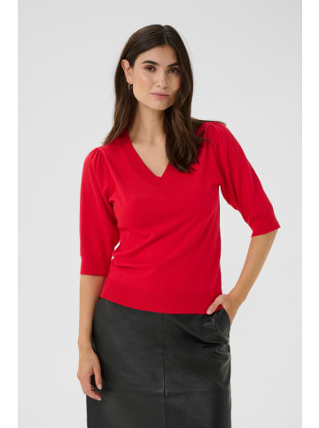 CULTURE Strickpullover CUpinnie Classic fit in Chinese Red Melange