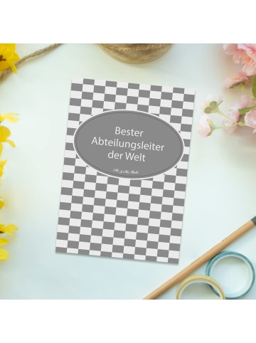 Mr. & Mrs. Panda Postkarte Abteilungsleiter mit Spruch in Keine Angabe