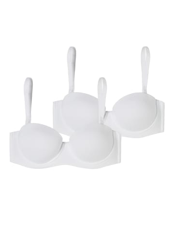 Schiesser Bügel-BH Bandeau mit Schale - Unique Micro in Weiß