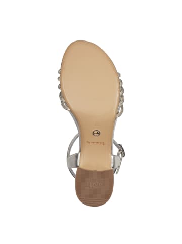 Tamaris Riemchensandaletten in Silber