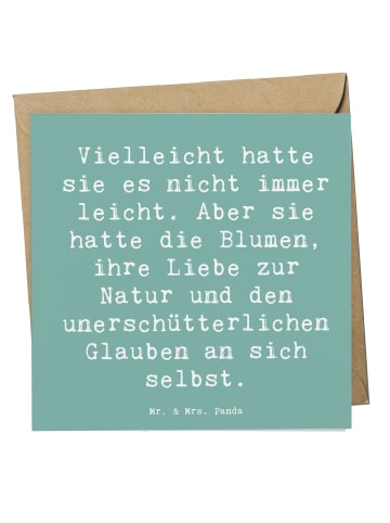 Mr. & Mrs. Panda Glückwunschkarte Spruch Hoffnung und Liebe mit ... in Meeresbrise