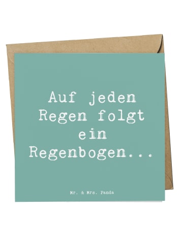 Mr. & Mrs. Panda Grußkarte Spruch Mit Enttäuschungen umgehen mit... in Meeresbrise