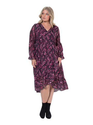 Midikleid in weinrot