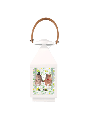 Mr. & Mrs. Panda outdoor laterne Bär Heirat mit Spruch in Transparent