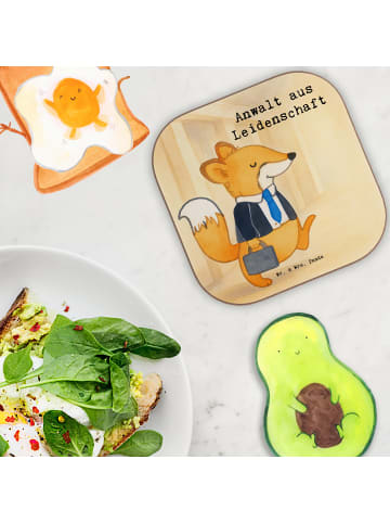 Mr. & Mrs. Panda Untersetzer für Gläser Anwalt Leidenschaft Desi... in Weiß