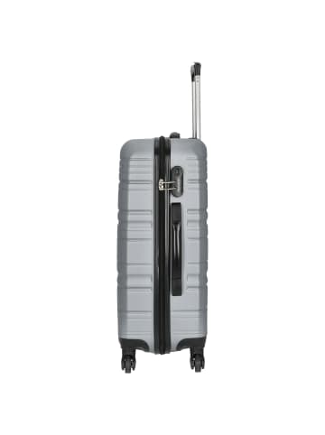 Paradise by CHECK.IN Santiago - 4-Rollen-Trolley 66 cm (rot) in silber