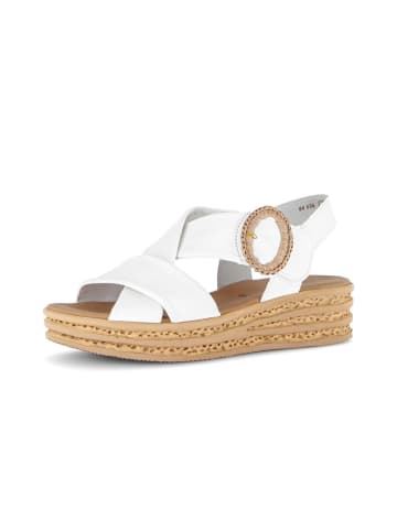 Gabor Plateau Sandalen in creme