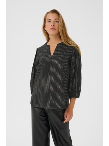 Kaffe Langarm-Bluse KAluise Regular fit in Black Deep