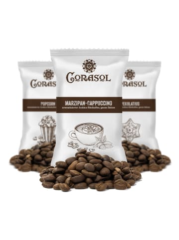 CORASOL Premium Flavoured Coffee Kaffee-Adventskalender XL, ganze Bohnen