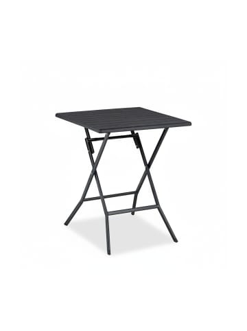 relaxdays Klapptisch in Schwarz - (B)62 x (H)73 x (T)62 cm