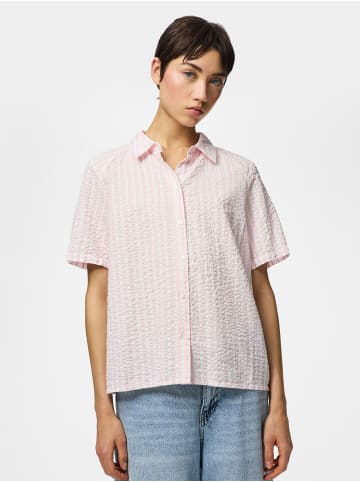 Pieces Kurzarmhemd in Roseate Spoonbill