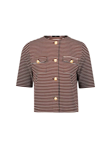 Zero  Blazer-Jacke mit Streifen in BrownCream